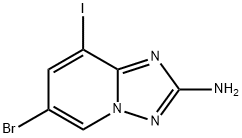 2-氨基-6-溴-8-碘-[1,2,4]三唑并[1,5-A]吡啶, 1883816-46-3, 结构式
