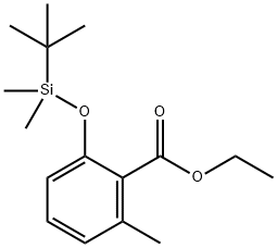ethyl 2-[(tert-butyldimethylsilyl)oxy]-6-methylbenzoate 结构式