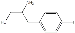 DL-4-碘苯丙氨醇, 188586-66-5, 结构式
