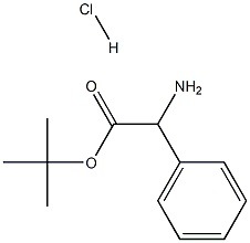 2-氨基-2-苯基乙酸叔丁酯盐酸盐, 188591-81-3, 结构式