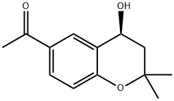 1-(4-ヒドロキシ-2,2-ジメチルクロマン-6-イル)エタノン 化学構造式