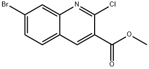 methyl 7-bromo-2-chloroquinoline-3-carboxylate Struktur