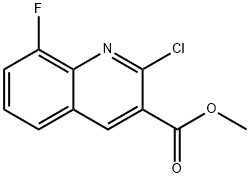 methyl 2-chloro-8-fluoroquinoline-3-carboxylate 结构式