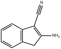 2-amino-3H-indene-1-carbonitrile Structure