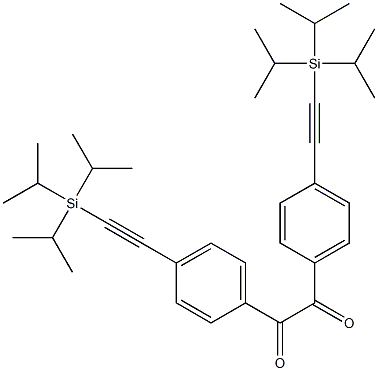 Ethanedione, bis[4-[[tris(1-methylethyl)silyl]ethynyl]phenyl]- Struktur