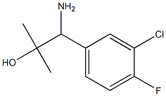 1-amino-1-(3-chloro-4-fluorophenyl)-2-methylpropan-2-ol,1896610-19-7,结构式