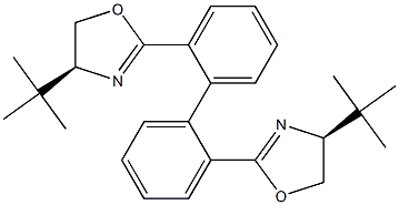 2,2'-bis((S)-4-(tert-butyl)-4,5-dihydrooxazol-2-yl)-1,1'-biphenyl Structure