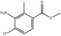 3-氨基-4-氯-2-甲基苯甲酸甲酯, 190367-58-9, 结构式