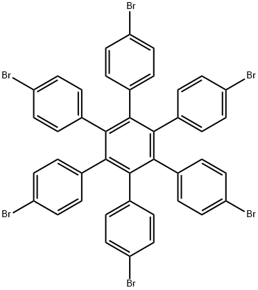 1,2,3,4,5,6-Hexakis(4-bromophenyl)benzene Structure