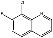 8-Chloro-7-fluoro-quinoline 结构式