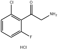 2-AMINO-1-(2-CHLORO-6-FLUOROPHENYL)ETHAN-1-ONE HYDROCHLORIDE,1909317-00-5,结构式