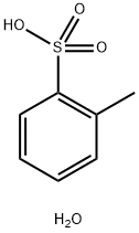 2-メチルベンゼンスルホン酸水和物 化学構造式