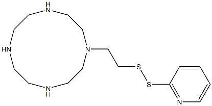 1,4,7,10-Tetraazacyclododecane, 1-[2-(2-pyridinyldithio)ethyl]- 结构式