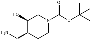 (3R,4R)-4-(氨基甲基)-3-羟基哌啶-1-羧酸叔丁酯, 1932053-73-0, 结构式