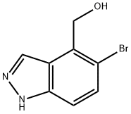 (5-溴-1H-吲唑-4-基)甲醇, 1934400-08-4, 结构式