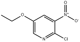 2-Chloro-5-ethoxy-3-nitropyridine Struktur