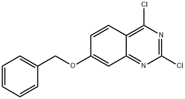 7-(benzyloxy)-2,4-dichloroquinazoline Struktur