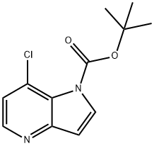 叔-丁基 7-氯-1H-吡咯并[3,2-B]吡啶-1-甲酸基酯, 1936703-05-7, 结构式