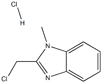 2-(chloromethyl)-1-methyl-1H-benzimidazole hydrochloride Structure