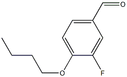 4-butoxy-3-fluorobenzaldehyde 化学構造式