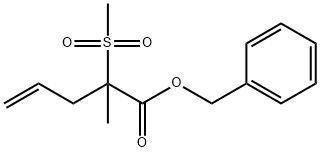 benzyl 2-methyl-2-(methylsulfonyl)pent-4-enoate Structure