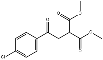Propanedioic acid, [2-(4-chlorophenyl)-2-oxoethyl]-, dimethyl ester Struktur
