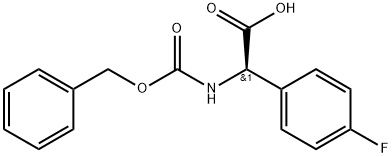 N-CBZ-R-4-氟苯甘氨酸, 195070-53-2, 结构式