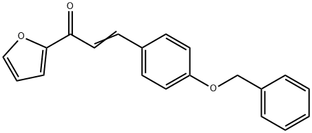 (2E)-3-[4-(benzyloxy)phenyl]-1-(furan-2-yl)prop-2-en-1-one Struktur