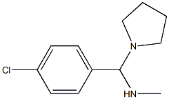 1-(4-chlorophenyl)-N-methyl-1-(pyrrolidin-1-yl)methanamine,1951444-41-9,结构式