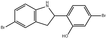 5-溴-2-(5-溴二氢吲哚-2-基)苯酚,1954693-13-0,结构式