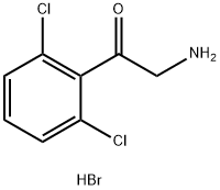 2-amino-1-(2,6-dichlorophenyl)ethan-1-one hydrobromide 结构式