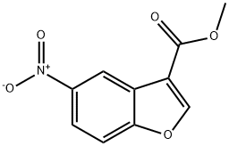 methyl 5-nitrobenzofuran-3-carboxylate 结构式