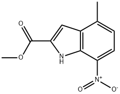 Methyl 4-methyl-7-nitro-1H-indole-2-carboxylate Structure