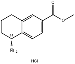 METHYL (5R)-5-AMINO-5,6,7,8-TETRAHYDRONAPHTHALENE-2-CARBOXYLATE HYDROCHLORIDE Structure