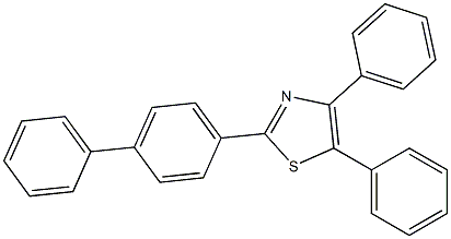 4,5-diphenyl-2-(4-phenylphenyl)-1,3-thiazole 结构式