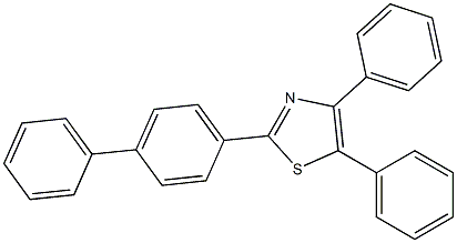 4,5-diphenyl-2-(4-phenylphenyl)-1,3-thiazole Structure