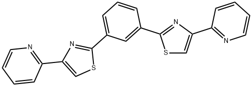 4-pyridin-2-yl-2-[3-(4-pyridin-2-yl-1,3-thiazol-2-yl)phenyl]-1,3-thiazole Structure