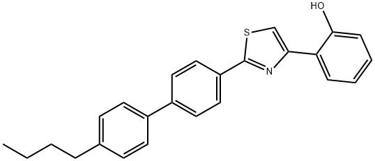 2-[2-[4-(4-butylphenyl)phenyl]-1,3-thiazol-4-yl]phenol 结构式