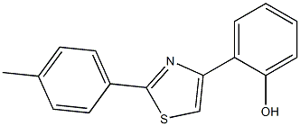 2-[2-(4-methylphenyl)-1,3-thiazol-4-yl]phenol Struktur
