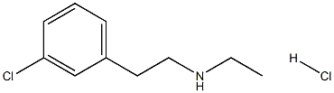 2-(3-chlorophenyl)-N-ethylethanamine hydrochloride Structure