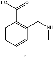 2,3-二氢-1H-异吲哚-4-羧酸盐酸盐 结构式