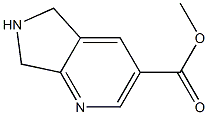 methyl 6,7-dihydro-5H-pyrrolo[3,4-b]pyridine-3-carboxylate Struktur