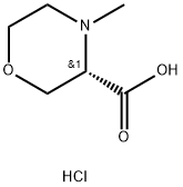 (3S)-4-甲基-吗啉-3-羧酸盐酸盐,1965314-55-9,结构式