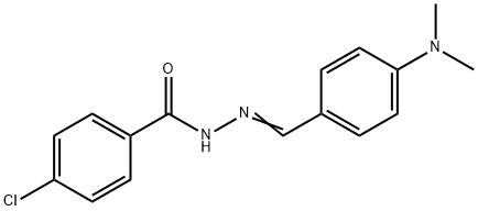 4-chloro-N'-{(E)-[4-(dimethylamino)phenyl]methylidene}benzohydrazide Structure