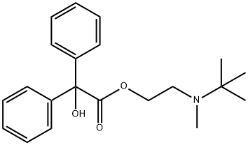 2-[tert-butyl(methyl)amino]ethyl hydroxy(diphenyl)acetate Structure