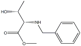 L-Threonine, N-(phenylmethyl)-, methyl ester 化学構造式