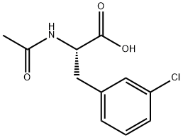 N-乙酰基-L-3-氯苯丙氨酸, 197087-51-7, 结构式