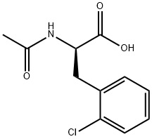 乙酰基-D-2-氯苯丙氨酸, 197159-99-2, 结构式