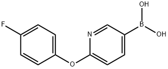 (6-(4-fluorophenoxy)pyridin-3-yl)boronic acid,1973462-29-1,结构式