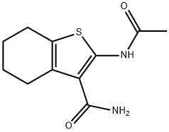 2-acetamido-4,5,6,7-tetrahydrobenzo[b]thiophene-3-carboxamide Structure